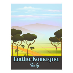 Emilia-Romagna Italy travel poster