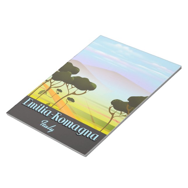 Emilia-Romagna Italy travel poster Notepad (Angled)