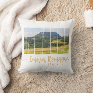 Emilia-Romagna Landscape Italy Vintage Souvenir Cushion