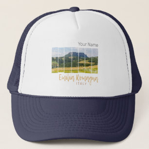 Emilia-Romagna Landscape Italy Vintage Souvenir Trucker Hat