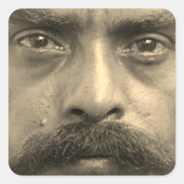 Emiliano Zapata Square Sticker (Front)