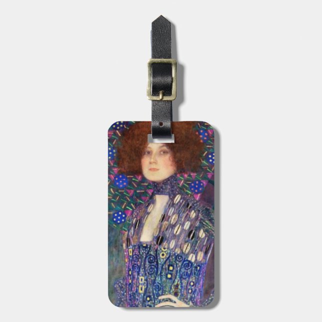 Emilie Floege, 1902 Luggage Tag (Front Vertical)