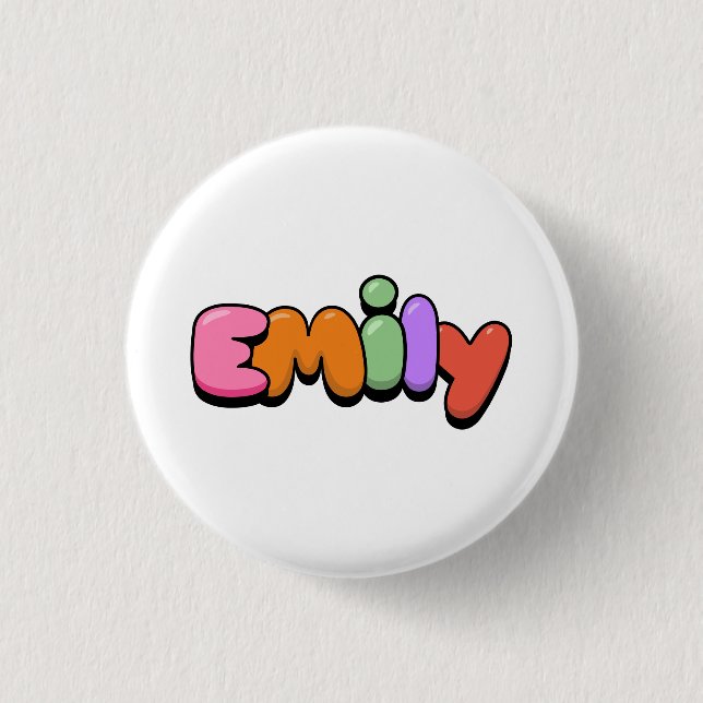 Emily 3 Cm Round Badge (Front)