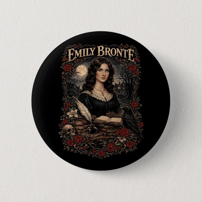 Emily Brontë 6 Cm Round Badge (Front)