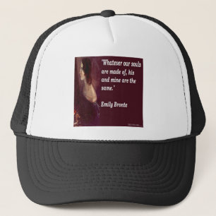 Emily Bronte & Famous Our Souls Quote Trucker Hat