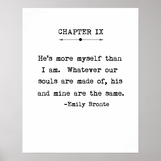 Emily Bronte Quote Poster (Front)