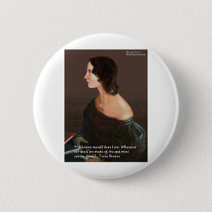 Emily Bronte "Souls Same" Love Quote Gifts & Cards 6 Cm Round Badge