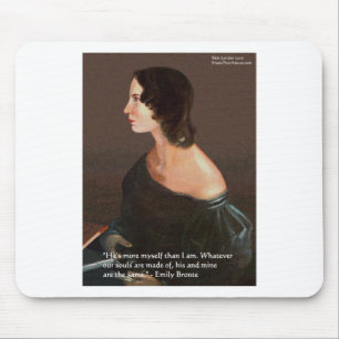 Emily Bronte "Souls Same" Love Quote Gifts & Cards Mouse Pad