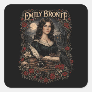 Emily Brontë Square Sticker