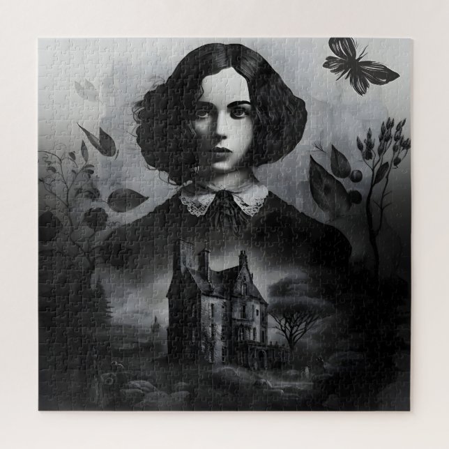 Emily Bronte, Victorian Gothic Writer of Jane Eyre Jigsaw Puzzle (Vertical)