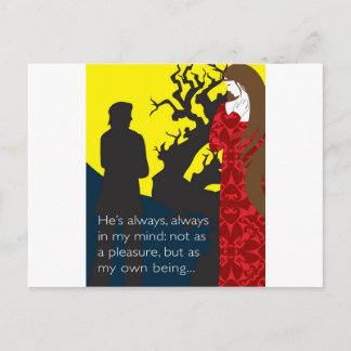 Emily Bronte / Wuthering Height gift design with q Postcard