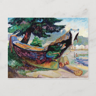 Emily Carr Indian War Canoe Canadian Postcard