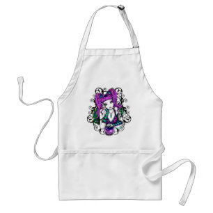 "Emily" Celestial Rainbow Crystal Ball Faery Apron