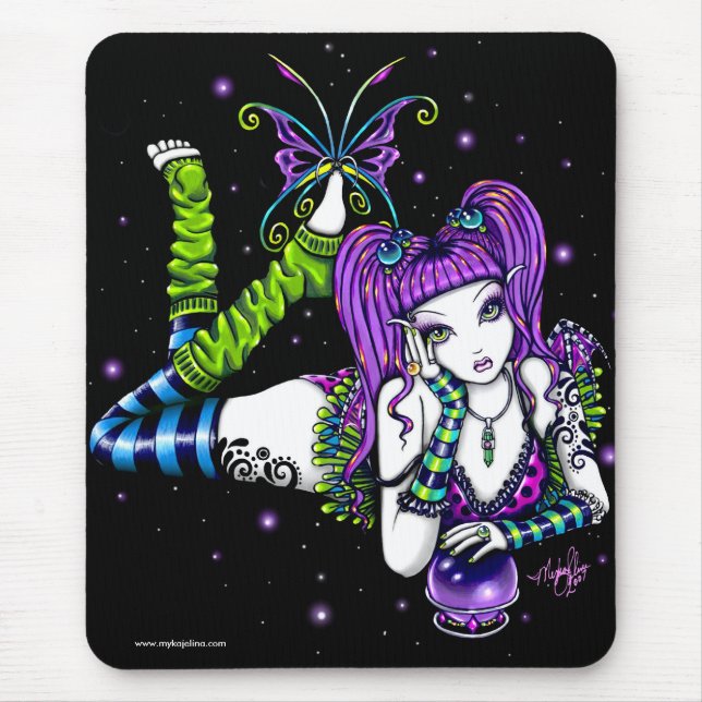 Emily Crystal Ball Rainbow Fairy Mousepad (Front)