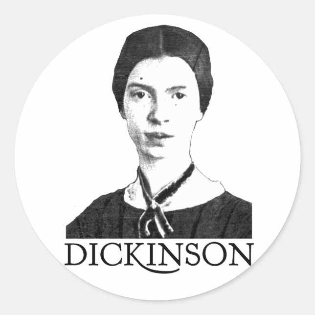 Emily Dickinson Classic Round Sticker (Front)