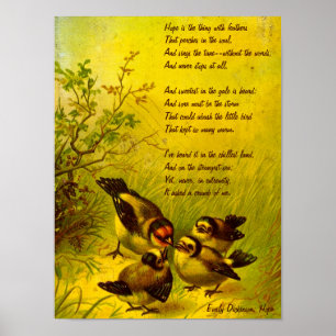 Emily Dickinson "Hope" Canvas Print