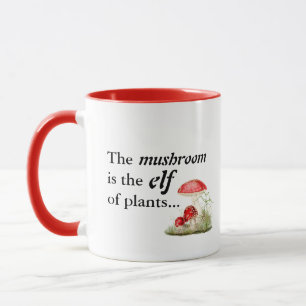 Emily Dickinson "Mushroom is the Elf of Plants" Mug