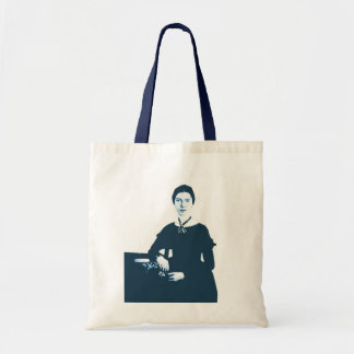 Emily Dickinson Navy Blue Photo Tote Bag