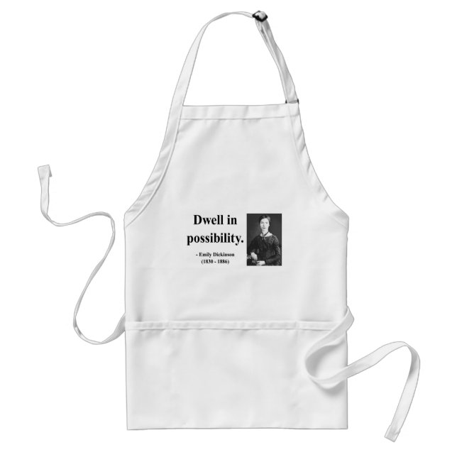Emily Dickinson Quote 2b Standard Apron (Front)