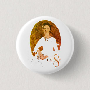 Emily Dickinson stamp 3 Cm Round Badge