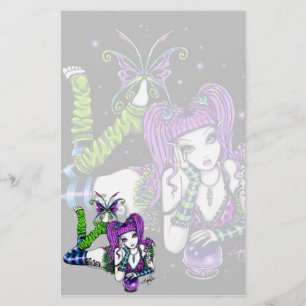 "Emily" Magic Rainbow Crystal Ball Fae Stationery