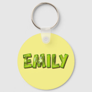 Emily Name Kiwi Design Key Fans Ring