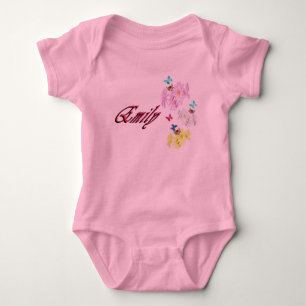 Emily, Name, With Kittens, Baby Bodysuit