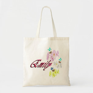 Emily, Name, With Kittens, Tote Bag