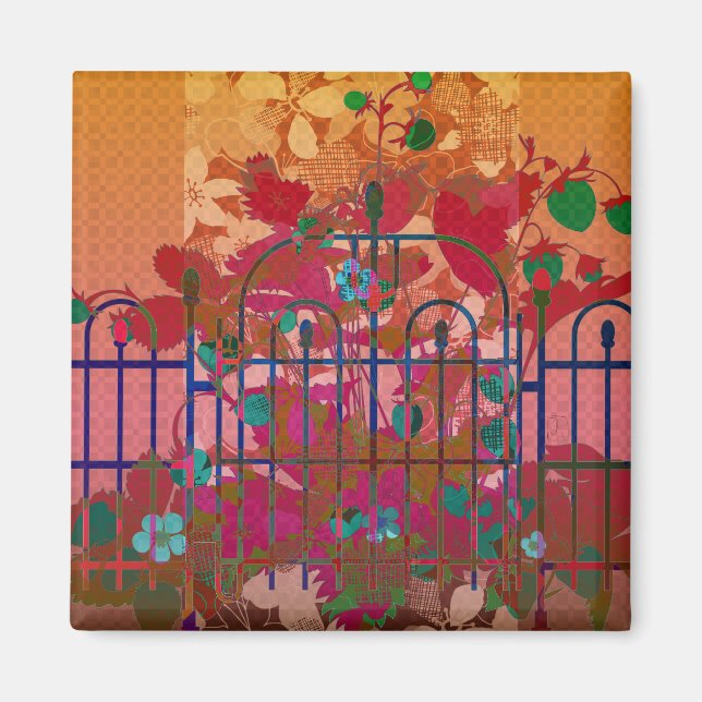 Emily Poetry Strawberries Magnet (Front)