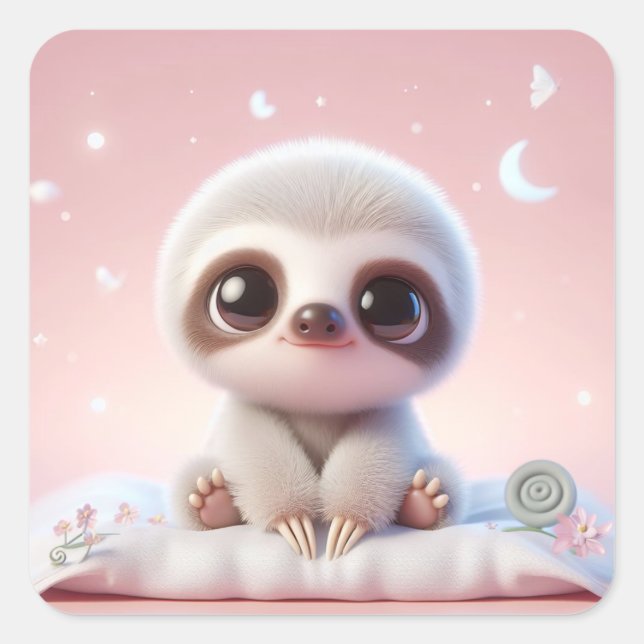 "Emily" Square Sticker (Front)