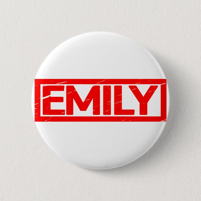 Emily Stamp 6 Cm Round Badge (Front)