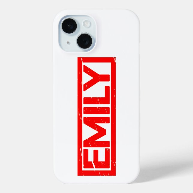 Emily Stamp Case-Mate iPhone Case (Back)
