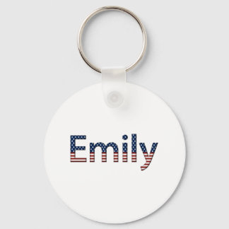 Emily Stars and Stripes Key Ring