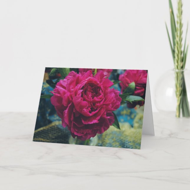Emily's Peonies Card (Front)