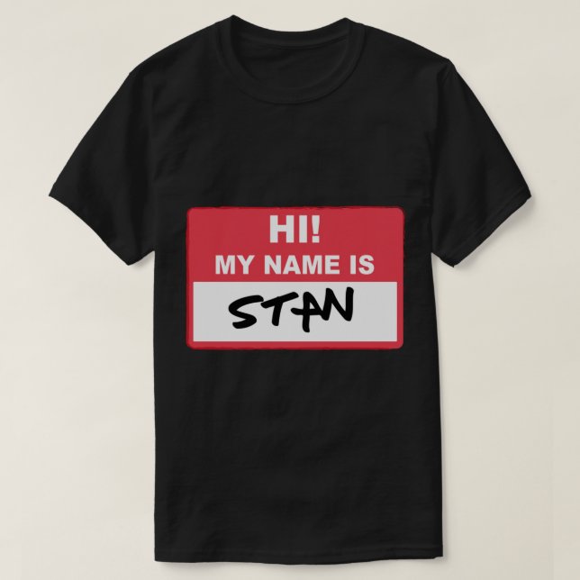 Eminem - Hi My Name Is Stan Essential T-Shirt (Design Front)