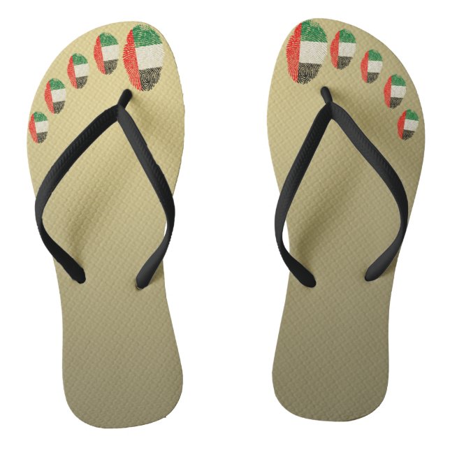 Emirate touch fingerprint flag thongs (Footbed)