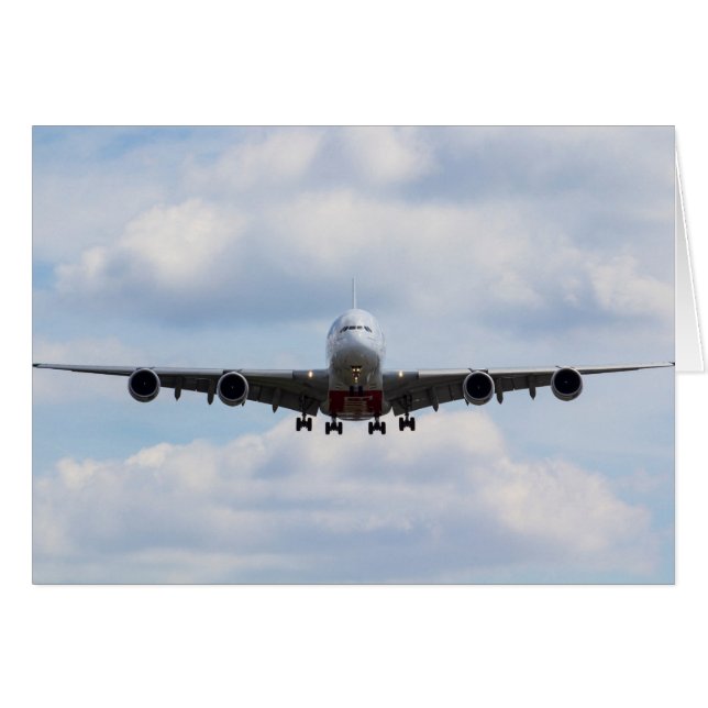 Emirates Airbus A380 (Front Horizontal)