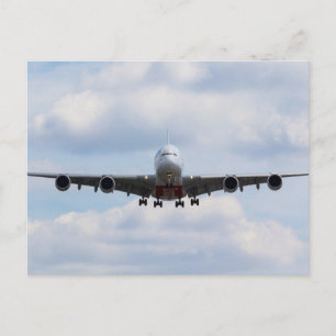 Emirates Airbus A380 Postcard
