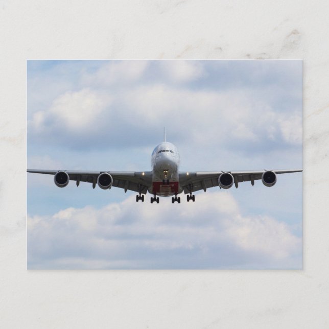 Emirates Airbus A380 Postcard (Front)