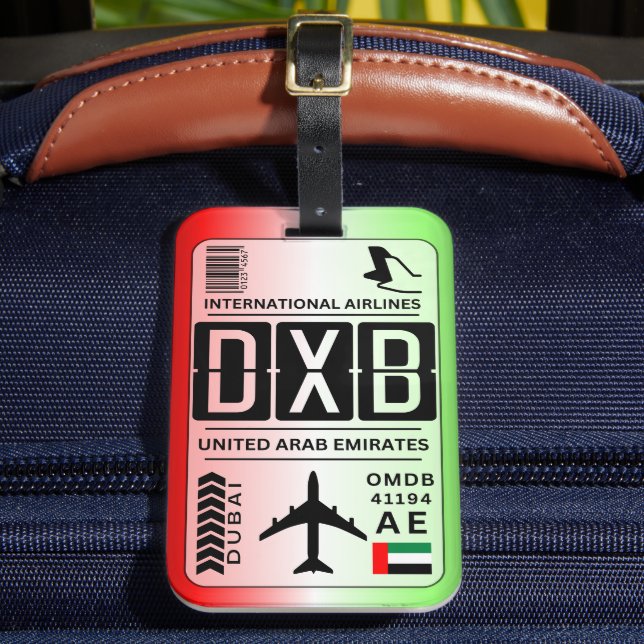 Emirates Dubai Luggage Tag (Front Insitu 2)