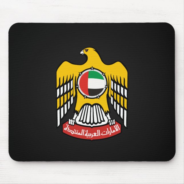 Emirati coat of arms mouse pad (Front)