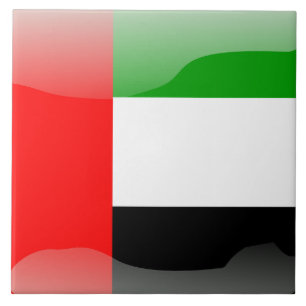 Emirati flag ceramic tile