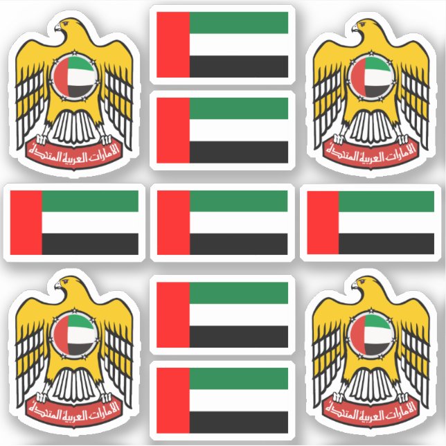 Emirati national symbols /emblem and flag (Front)