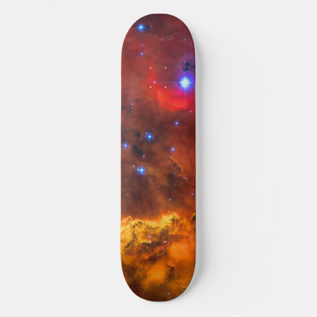 Emission Nebula NGC 2467 in Constellation Puppis Skateboard (Front)
