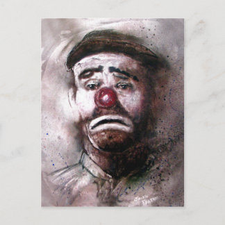 Emit Kelly Clown Art.jpg Postcard