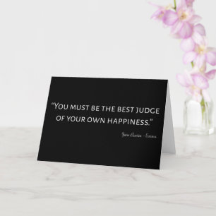 Emma By Jane Austen Quote I Card