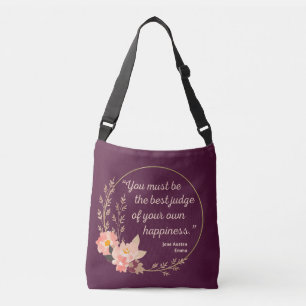 Emma By Jane Austen Quote I - Cute Style Crossbody Bag