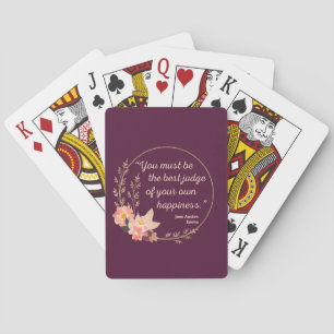 Emma By Jane Austen Quote I - Cute Style Playing Cards
