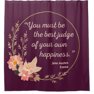 Emma By Jane Austen Quote I - Cute Style Shower Curtain