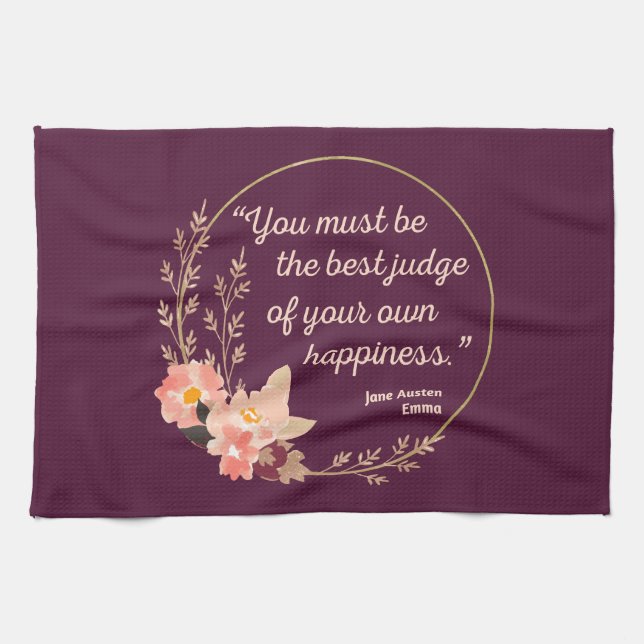 Emma By Jane Austen Quote I - Cute Style Tea Towel (Horizontal)